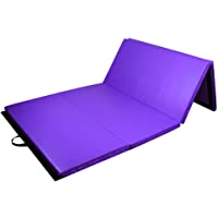 PRISP Colchoneta de Gimnasia 300 cm Plegable de Suave Espuma antiderrapante para Ejercicio Fitness y Gimnasia en…